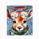 Package Gift New Year's laminated "deer", m 30 x 26 x 9 cm, new year