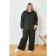 Female suit, size 56, black color