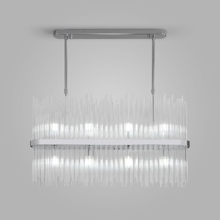 Suspended Bogate’s Allure 485/8, E14, 8x60W, 800x170 mm, chromium color