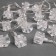 Garland “thread” 5 m with nozzles “cubes”, ip20, transparent thread, 20 LED, glow of multi (RG/RB), flashing, 220 V