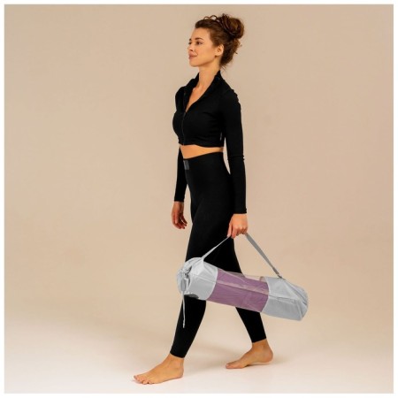 Sangh yoga-brush cover “Flower”, gray color-8
