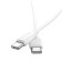 Cable Borofone BX70 Type-C-Type-C, 3 A, 60W, 1 m, white