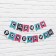 Garland on the tape "Happy Birthday", trend, length 250 cm