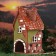 Aroma lace house "Helen", handmade, mix, 12.5 cm