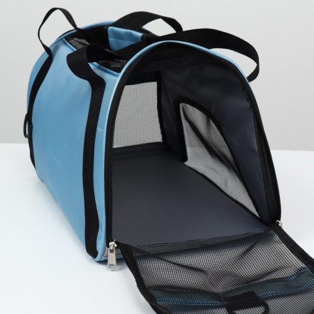 Mesh-rifle bag, 48 x 26 x 31 cm, blue-4