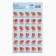 Paper stickers of the evaluation "tiger", 10.5 x 18 cm