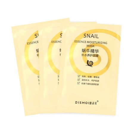 Facial fabric mask with mushroom extract, set 3 pcs