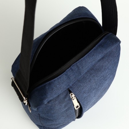Male bag, blue color-4