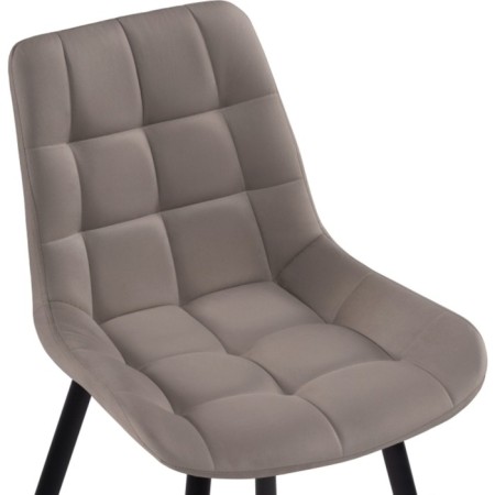 SHEET on a metal frame Chelsea Metal/velor, black/latte 50x60x80 cm-4