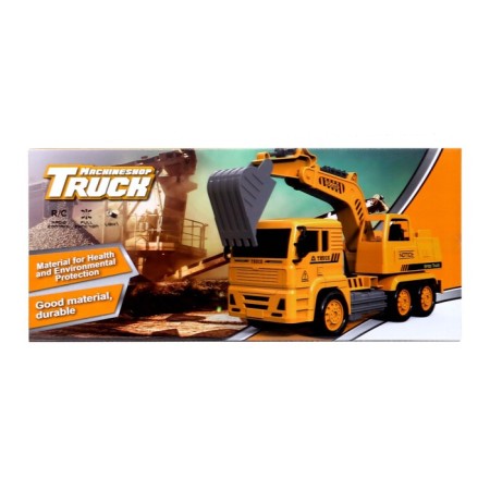 Radio -controlled "construction" truck, with a tap, works from batteries-5