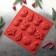 Form for 3D jewelry "Christmas Toy", silicone, 30 × 30 cm, 12 cells, blue color