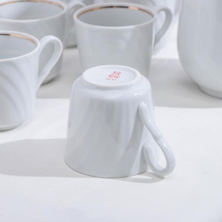 Set of drinking porcelain "linen", 8 items-3