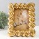 Photo frame Polystone 13x18 cm "roof" gold 20x3.5x24.8 cm
