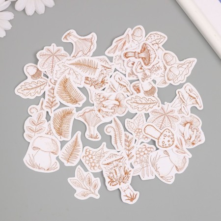 Stickers for creativity "Mushrooms in the autumn forest" set of 46 pcs 6.4x4.4 cm-3