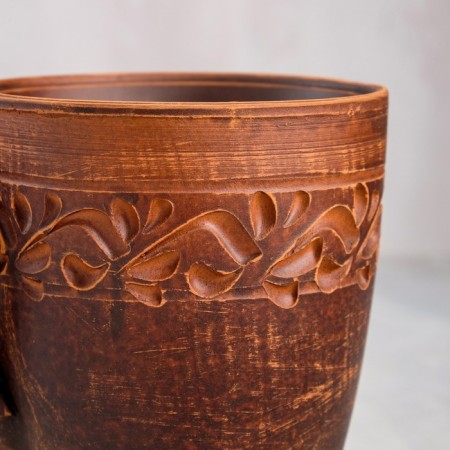 Mug "dining room", decor, red clay, 0.4 l, mix-3
