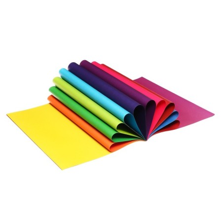 Colored paper A4, 16 sheets, 16 colors of "unicorn", newspaper, bilateral, on the bracket-4