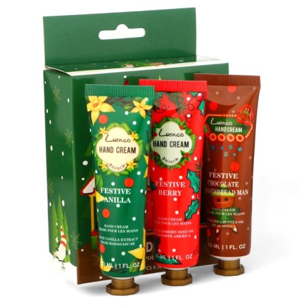 A set of New Year's hand creams for 30 ml, 3 pcs
