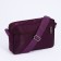 Cross-Bodi Bag with zipper, purple color