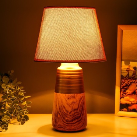 Table lamp "Florinda" 1x40W E14 Gold-light wood 22x22x37 cm Risalux-2