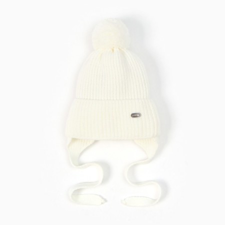 Children's hat, milk color, size 36-38