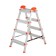 Perilla ladder 122404, galvanized, bilateral, 4 steps, 820 mm