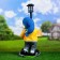 Garden Light "Dwarf with a lantern and a" hello "sign" 30x27x44cm