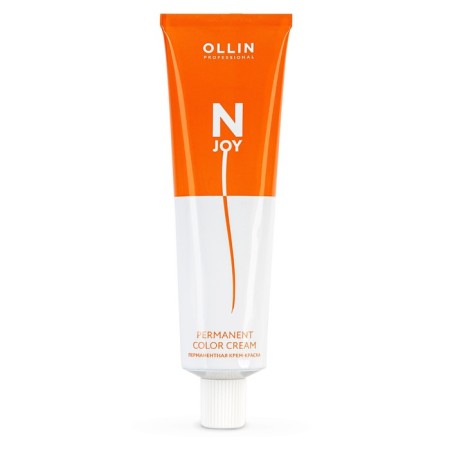 Cream-coloring hair permanent OLLIN Professional N-Joy, tone 5/4, light brown-haired, 100 ml-5