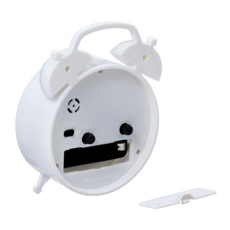 Clock - desktop's alarm clock, discrete move, 9.8 x 12 cm, aa-2