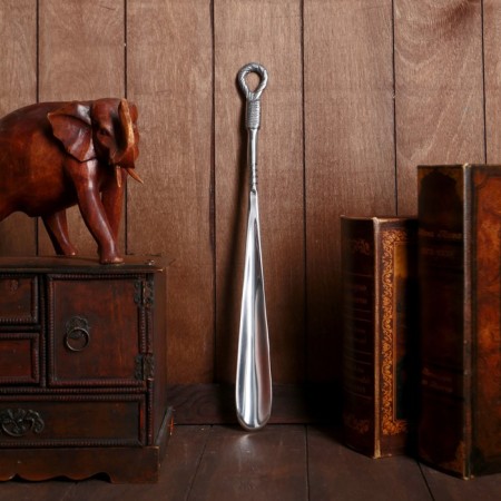 Spoon for shoes "ring" aluminum 40x4x1 cm