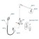 The shower system wasserkraft a16830, built -in, tropical shower, shower, chromium