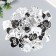 Set of stickers "Black and white supermix" 50 pcs 3-8.5 cm