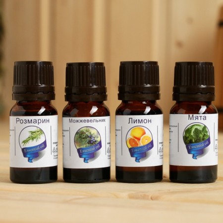 A set of essential oils "Boarse Morning", 4 pcs 10 ml-1