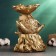 Steam for the little things "Frog on the stump" 25cm, bronze