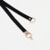 Women's belt, width 1 cm, metal buckle, black color
