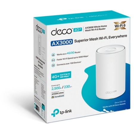 Seamless Mesh Router TP-Link Deco X50-4G (1-Pack) AX3000 1000Base-T white-2