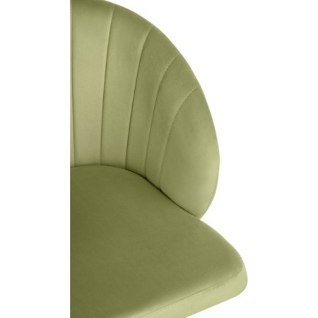 Computer chair Plastic Plastic/velor, white/green 59x60x78 cm-7