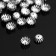 Hats for beads (set 50 pcs.) SM-011, 5.6x9.5 mm, color silver color