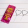 Bengal lights, 17 cm, 2 pieces, curly, "heart", 30 seconds