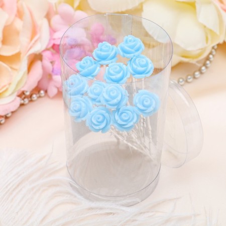 Hair hairpin "Flower" rose, 1 cm, mix-1