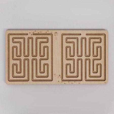 Puzzle interhemispheric board "Spider and hashtag"-5