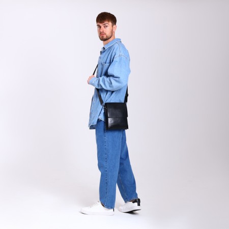 Male bag, black color-6