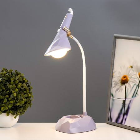 Delser table lamp LED 3W USB AKB Violet 14x13x39 cm Risalux-1