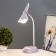 Delser table lamp LED 3W USB AKB Violet 14x13x39 cm Risalux