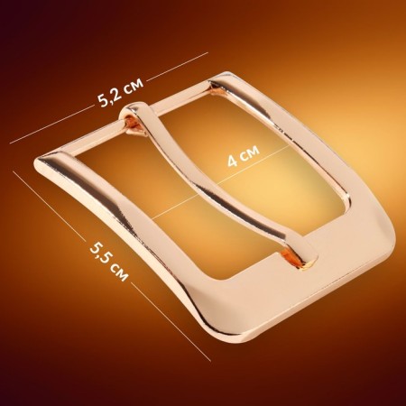 A belt buckle, 5.5 × 5.2 cm, 40 mm, gold color-1