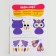 Set for creating a toy made of felt "owl", with perforation and filler