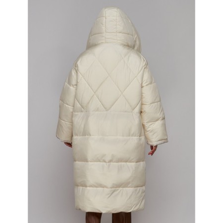 Coat insulated winter female, size 46, color light-beige-7