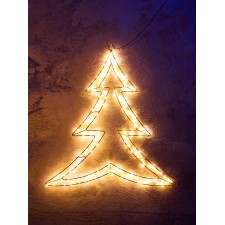 Фигура подвесная световая FROSTY "Елочка", 58х56х2, 200 LED, 220V, свечение тёплое белое