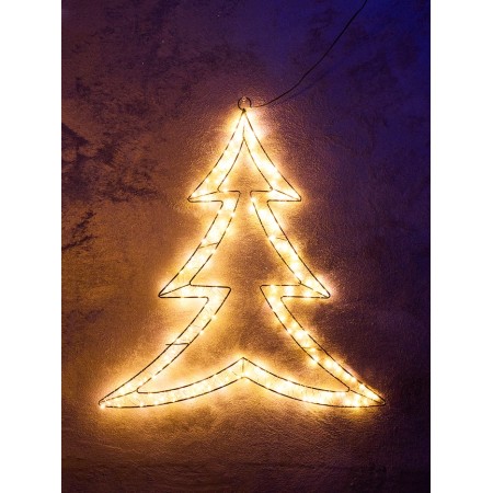 Figure Supported Frosty "Christmas tree", 58x56x2, 200 LED, 220V, glow warm white