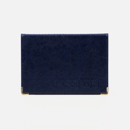 Cover for passport, blue color