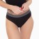 Cowards women's thongs, black color, size 44
